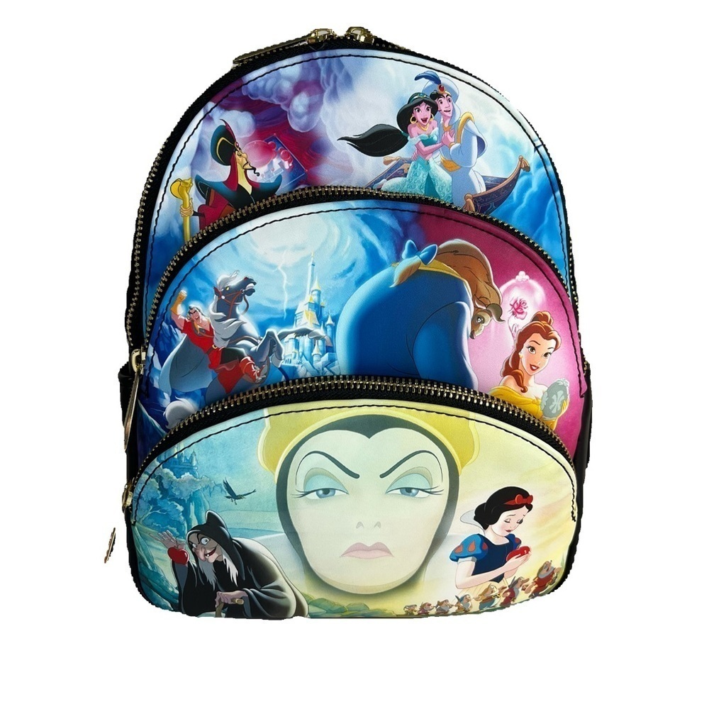 Loungefly | Disney Princess & Villain Scenes Mini Backpack.